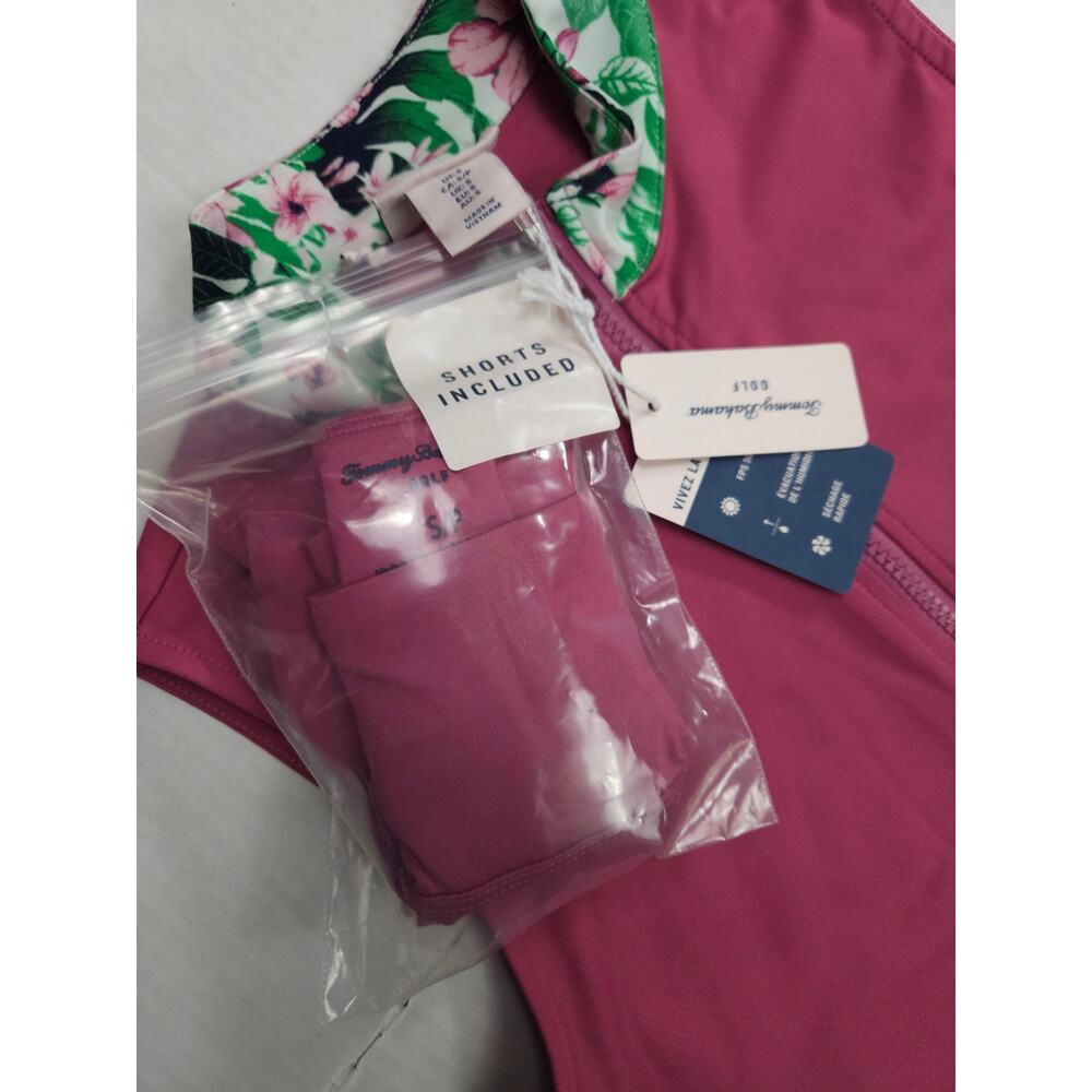 Tommy Bahama Golf Dress Women’s Small Purple 1/4 Zip Sleeveless w/ Shorts NWT - Picture 4 of 8